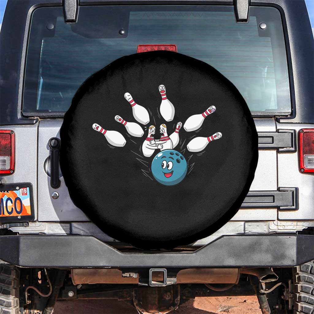 Funny Sport Bowler Gift Spare Tire Cover Bowling Ball Chasing Pins - Wonder Print Shop