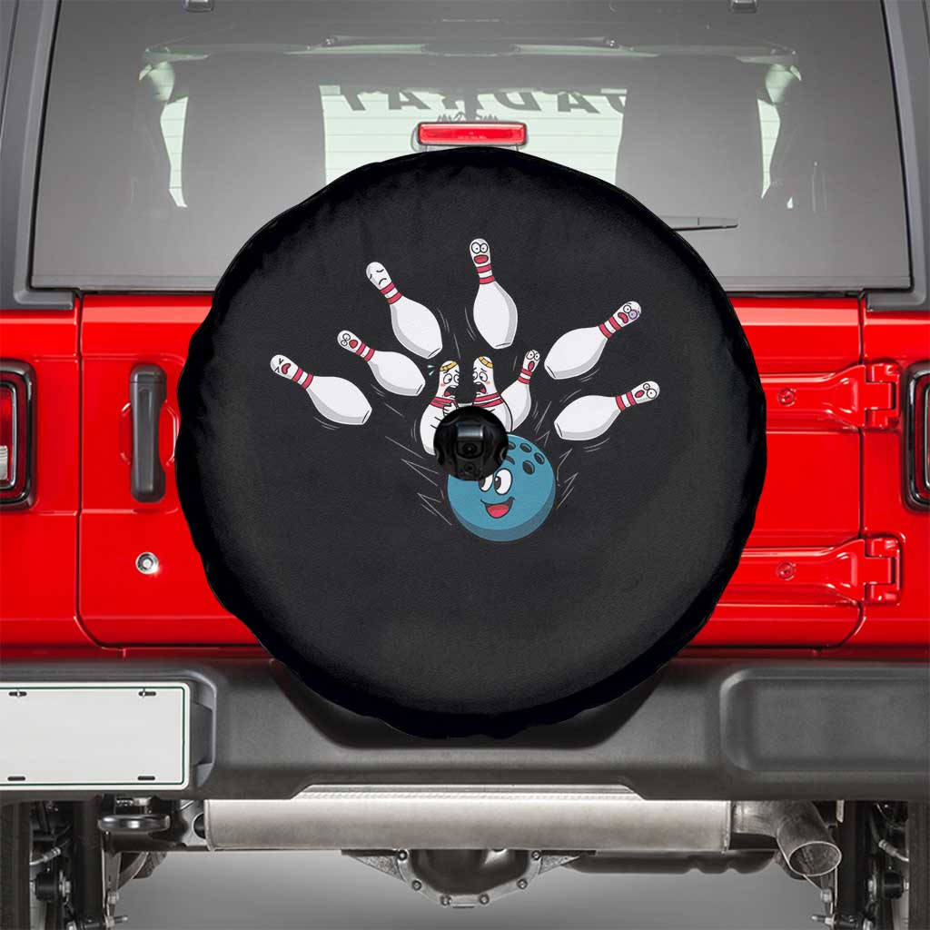 Funny Sport Bowler Gift Spare Tire Cover Bowling Ball Chasing Pins - Wonder Print Shop