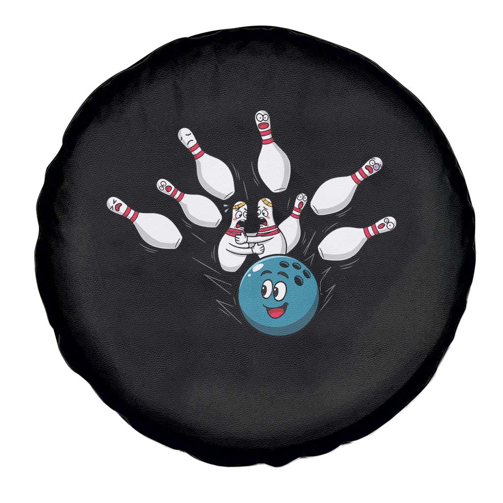 Funny Sport Bowler Gift Spare Tire Cover Bowling Ball Chasing Pins - Wonder Print Shop