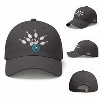 Funny Sport Bowler Gift Baseball Cap Bowling Ball Chasing Pins