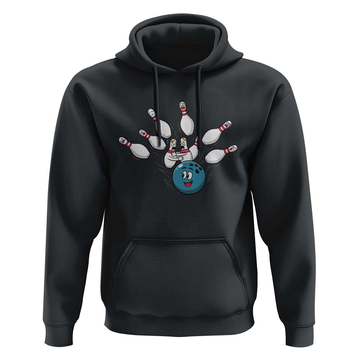 Funny Sport Bowler Gift Hoodie Bowling Ball Chasing Pins - Wonder Print Shop