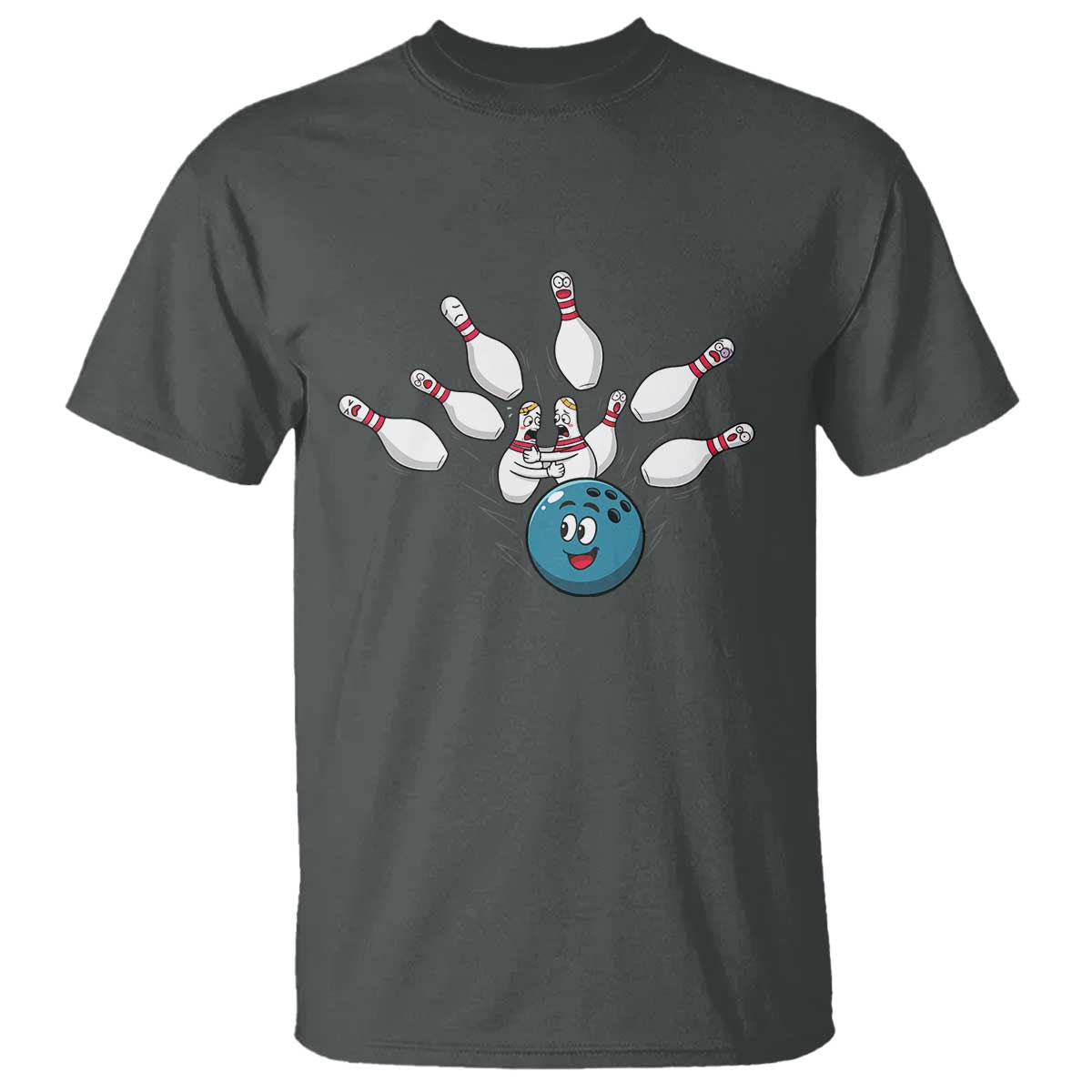 Funny Sport Bowler Gift T Shirt Bowling Ball Chasing Pins - Wonder Print Shop