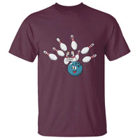 Funny Sport Bowler Gift T Shirt Bowling Ball Chasing Pins - Wonder Print Shop