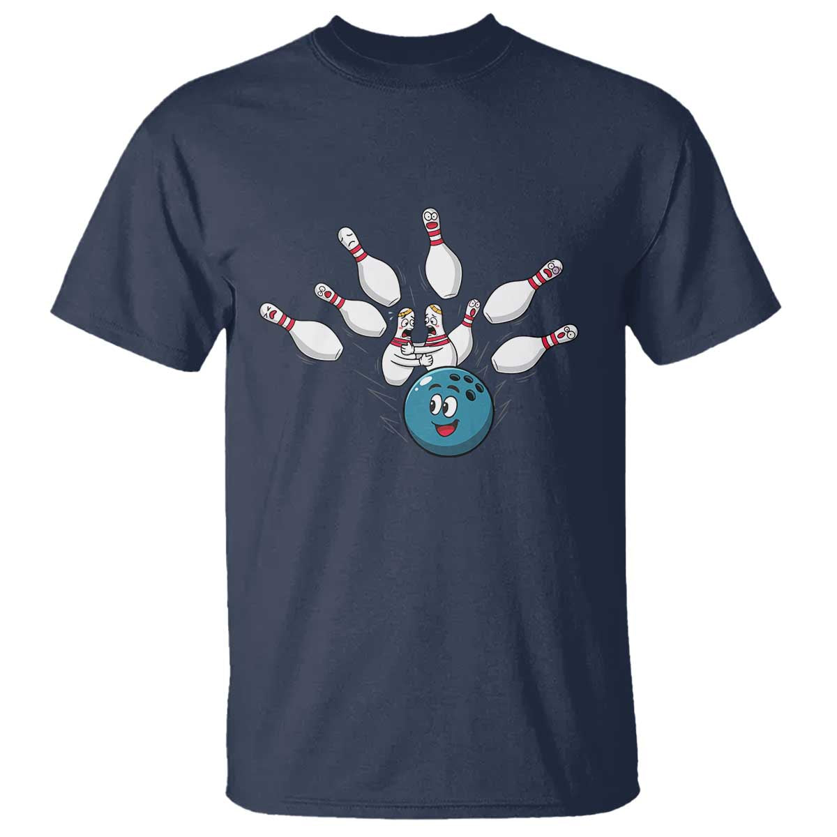 Funny Sport Bowler Gift T Shirt Bowling Ball Chasing Pins - Wonder Print Shop