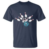 Funny Sport Bowler Gift T Shirt Bowling Ball Chasing Pins - Wonder Print Shop