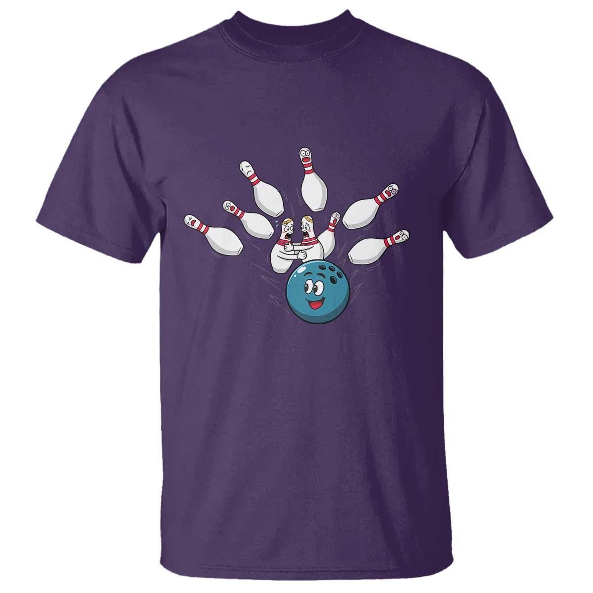 Funny Sport Bowler Gift T Shirt Bowling Ball Chasing Pins - Wonder Print Shop