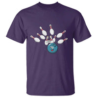 Funny Sport Bowler Gift T Shirt Bowling Ball Chasing Pins - Wonder Print Shop