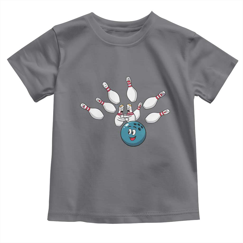 Funny Sport Bowler Gift Toddler T Shirt Bowling Ball Chasing Pins - Wonder Print Shop