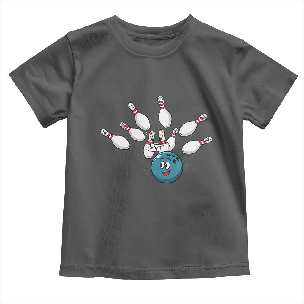 Funny Sport Bowler Gift Toddler T Shirt Bowling Ball Chasing Pins - Wonder Print Shop