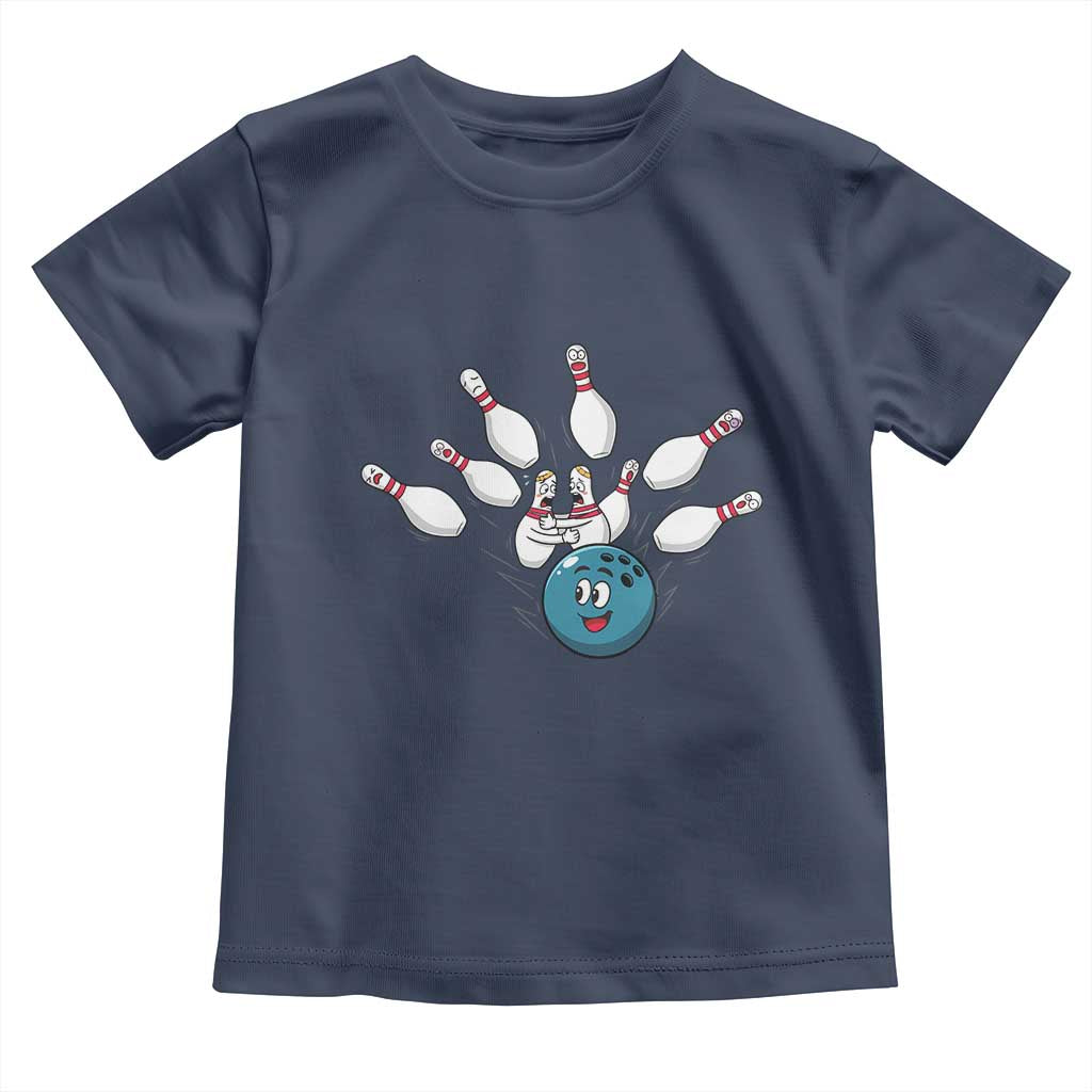 Funny Sport Bowler Gift Toddler T Shirt Bowling Ball Chasing Pins - Wonder Print Shop