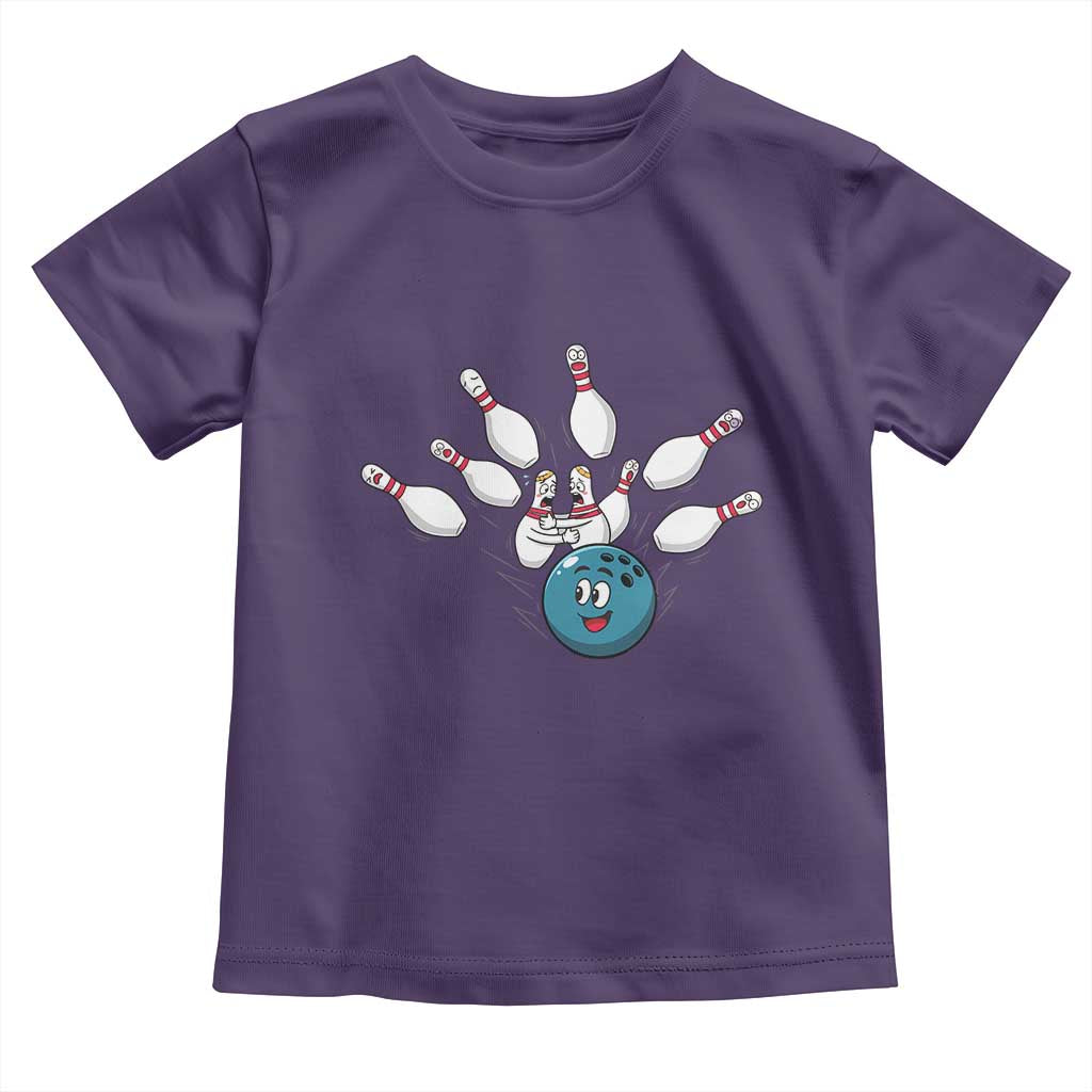 Funny Sport Bowler Gift Toddler T Shirt Bowling Ball Chasing Pins - Wonder Print Shop
