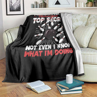 My Bowling Technique Is Top Secret Throw Blanket Funny Bowler Gift - Wonder Print Shop