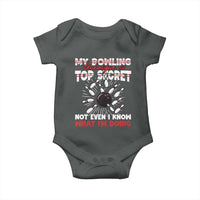 My Bowling Technique Is Top Secret Baby Onesie Funny Bowler Gift - Wonder Print Shop