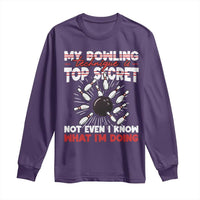 My Bowling Technique Is Top Secret Long Sleeve Shirt Funny Bowler Gift - Wonder Print Shop