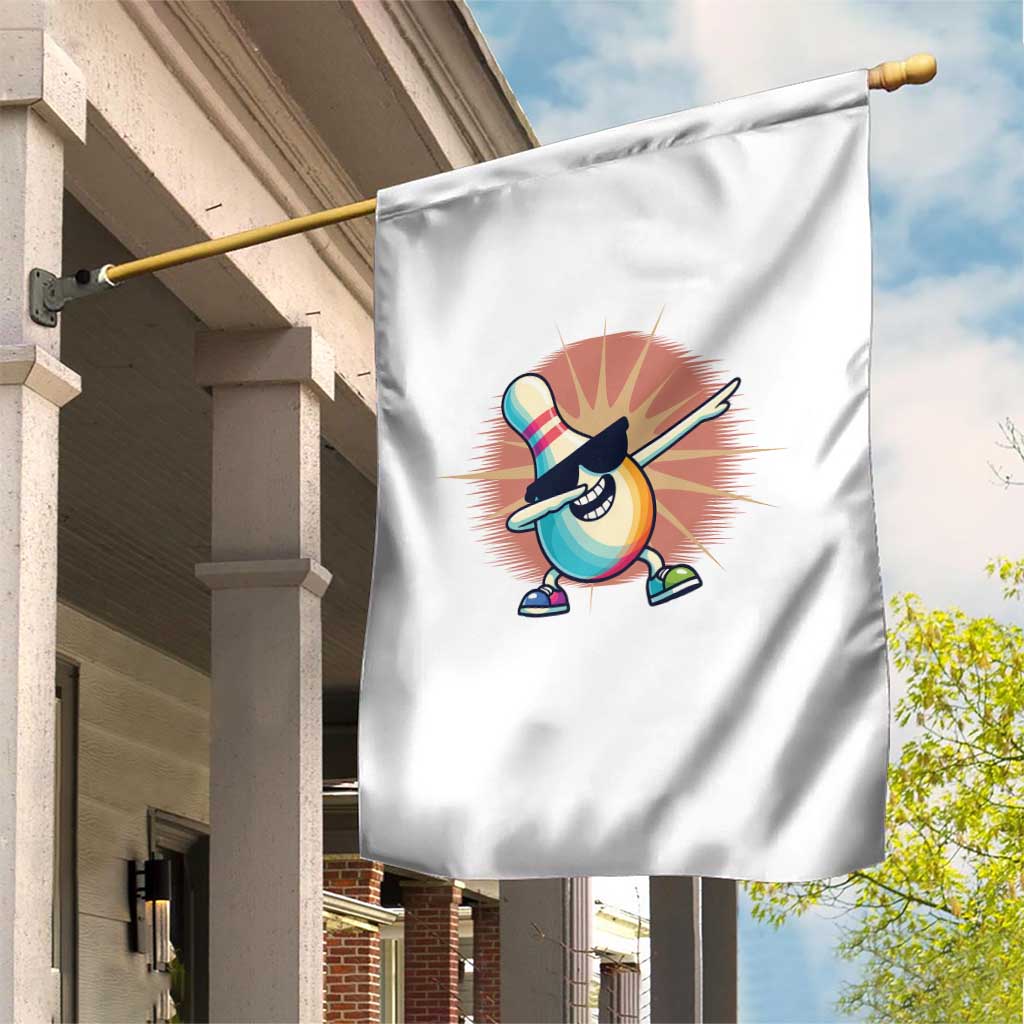 Dabbing Bowling Pin Garden Flag Funny Player Gift - Wonder Print Shop