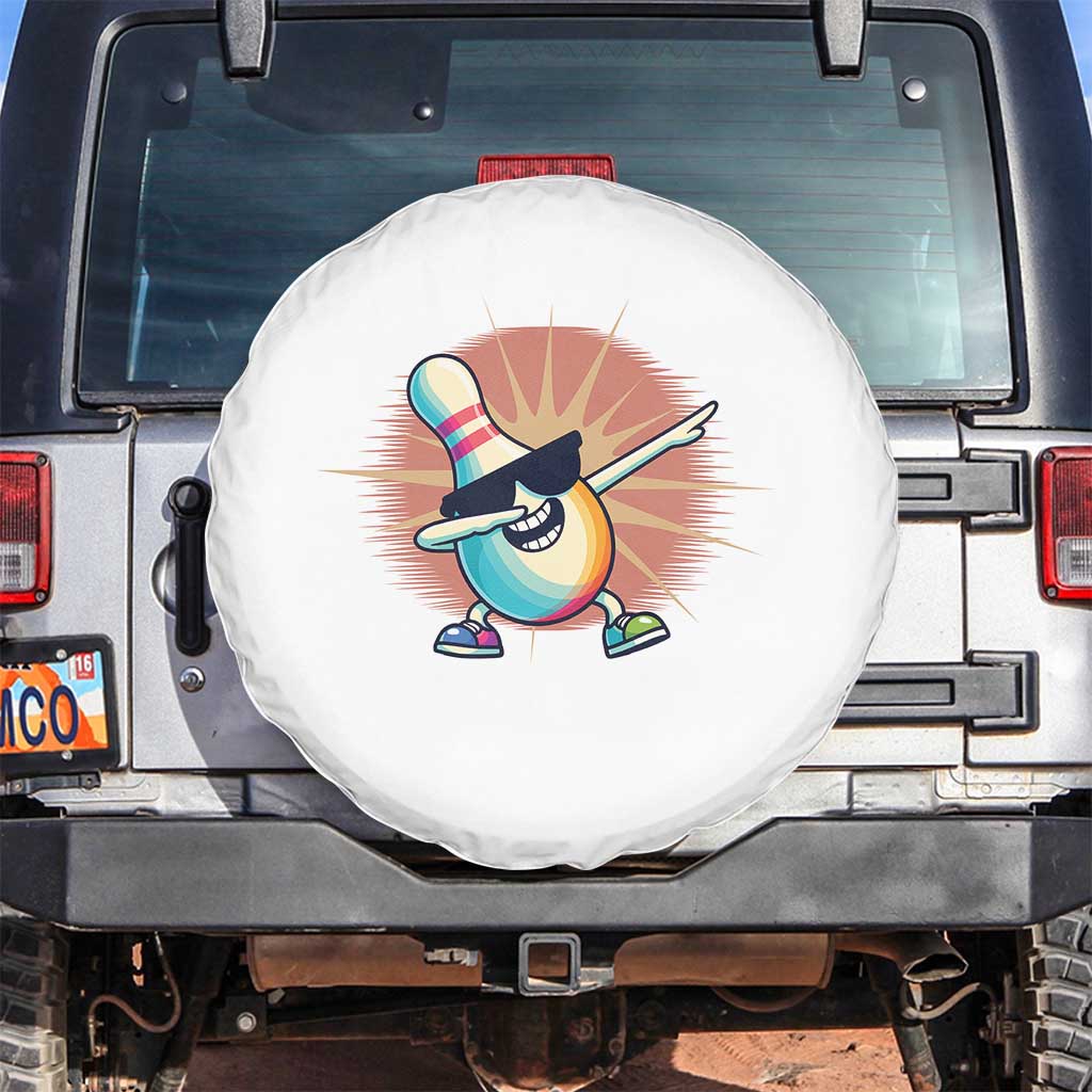 Dabbing Bowling Pin Spare Tire Cover Funny Player Gift - Wonder Print Shop