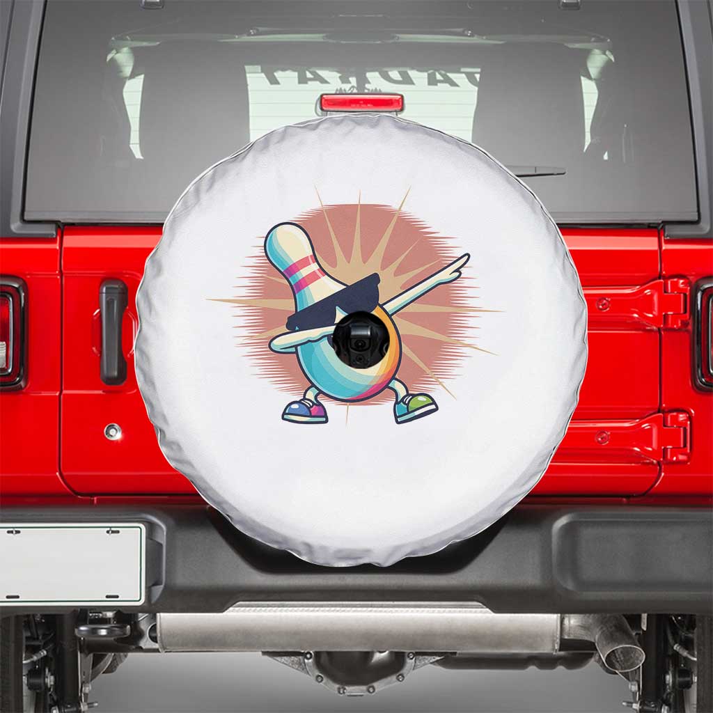 Dabbing Bowling Pin Spare Tire Cover Funny Player Gift - Wonder Print Shop