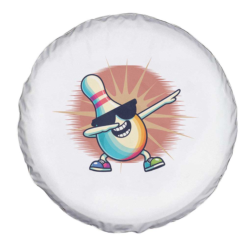 Dabbing Bowling Pin Spare Tire Cover Funny Player Gift - Wonder Print Shop