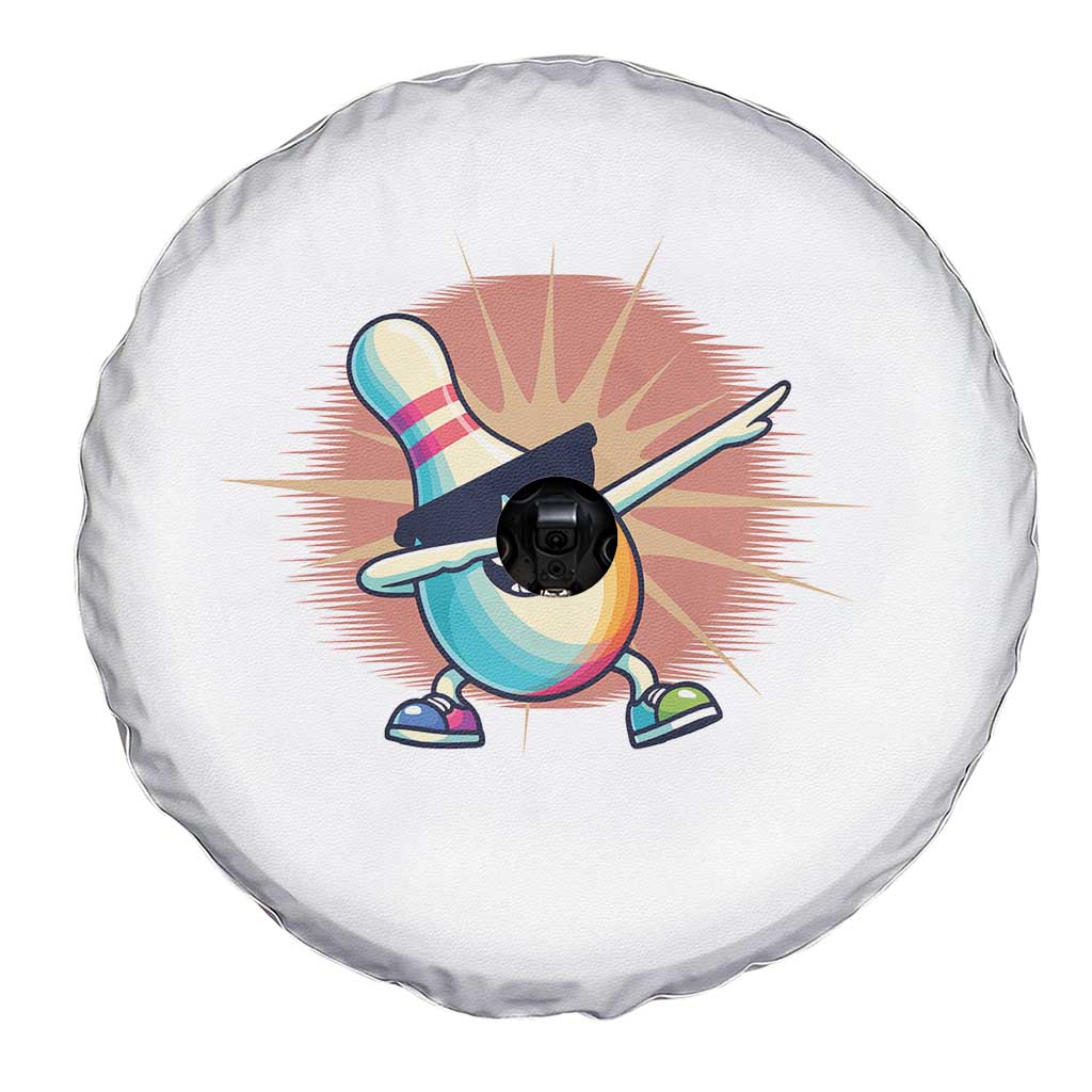 Dabbing Bowling Pin Spare Tire Cover Funny Player Gift - Wonder Print Shop