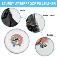 Dabbing Bowling Pin Spare Tire Cover Funny Player Gift - Wonder Print Shop