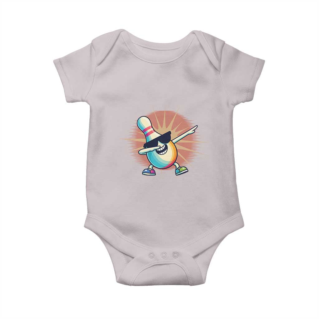 Dabbing Bowling Pin Baby Onesie Funny Player Gift - Wonder Print Shop