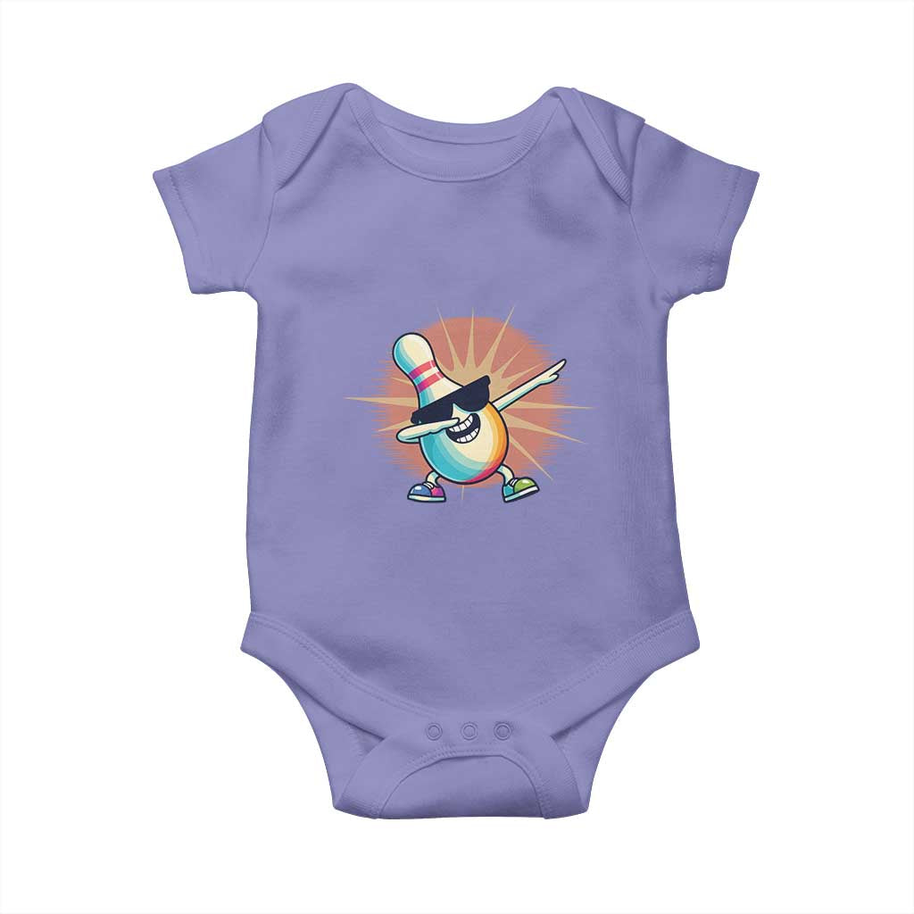 Dabbing Bowling Pin Baby Onesie Funny Player Gift - Wonder Print Shop
