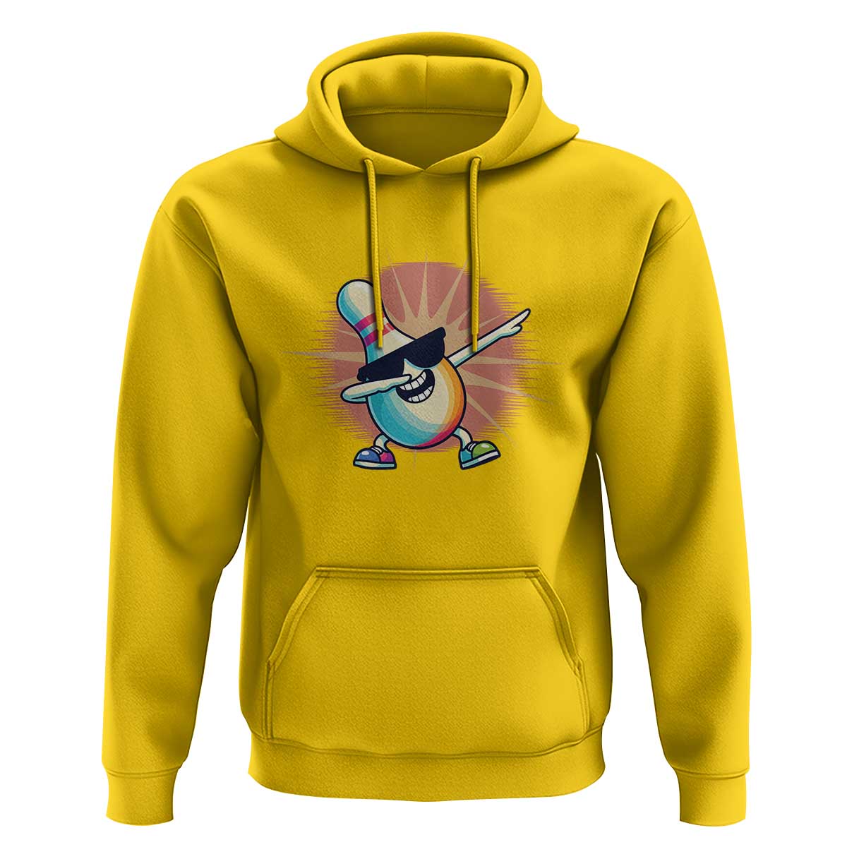 Dabbing Bowling Pin Hoodie Funny Player Gift - Wonder Print Shop