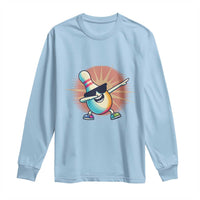 Dabbing Bowling Pin Long Sleeve Shirt Funny Player Gift - Wonder Print Shop