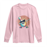 Dabbing Bowling Pin Long Sleeve Shirt Funny Player Gift - Wonder Print Shop