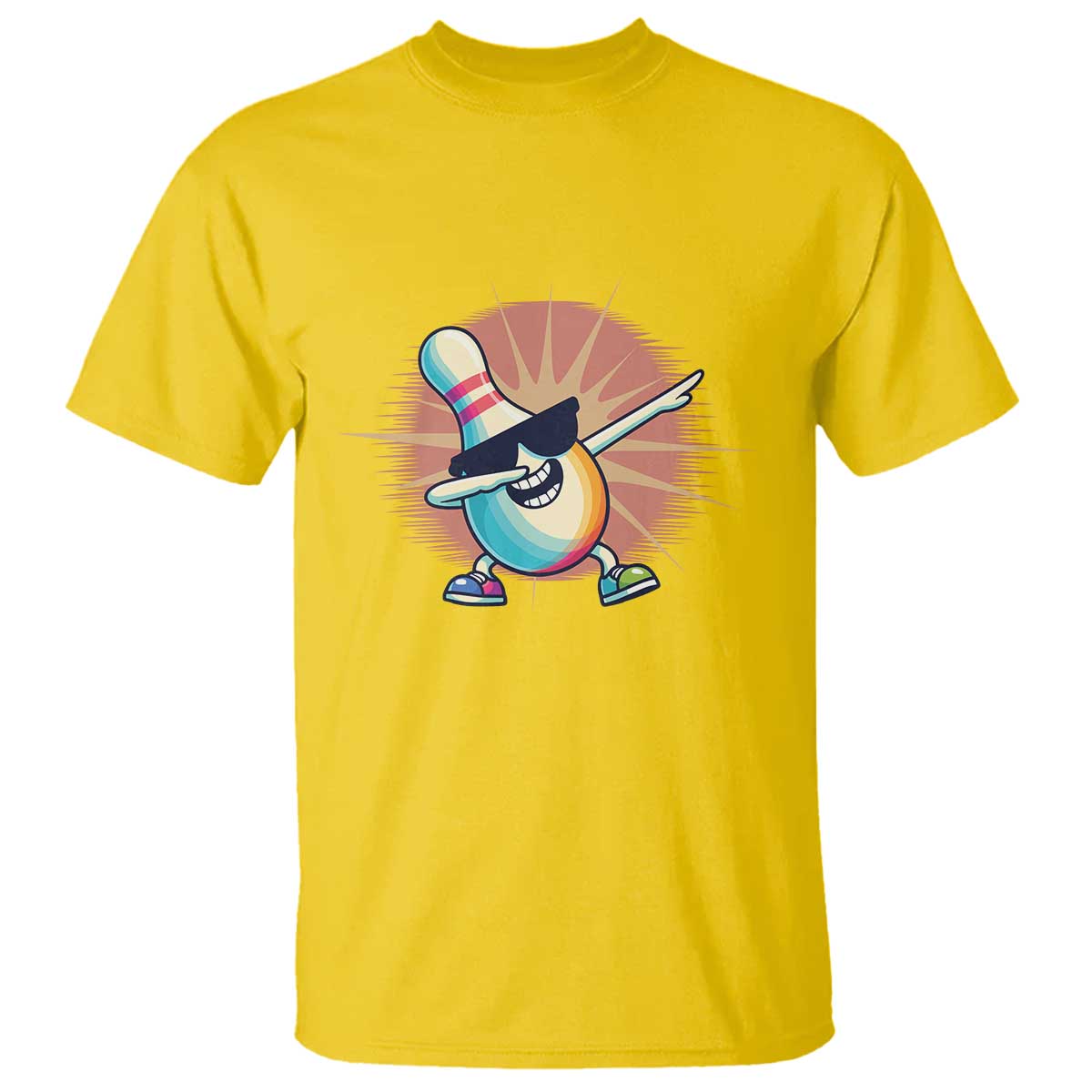 Dabbing Bowling Pin T Shirt Funny Player Gift - Wonder Print Shop