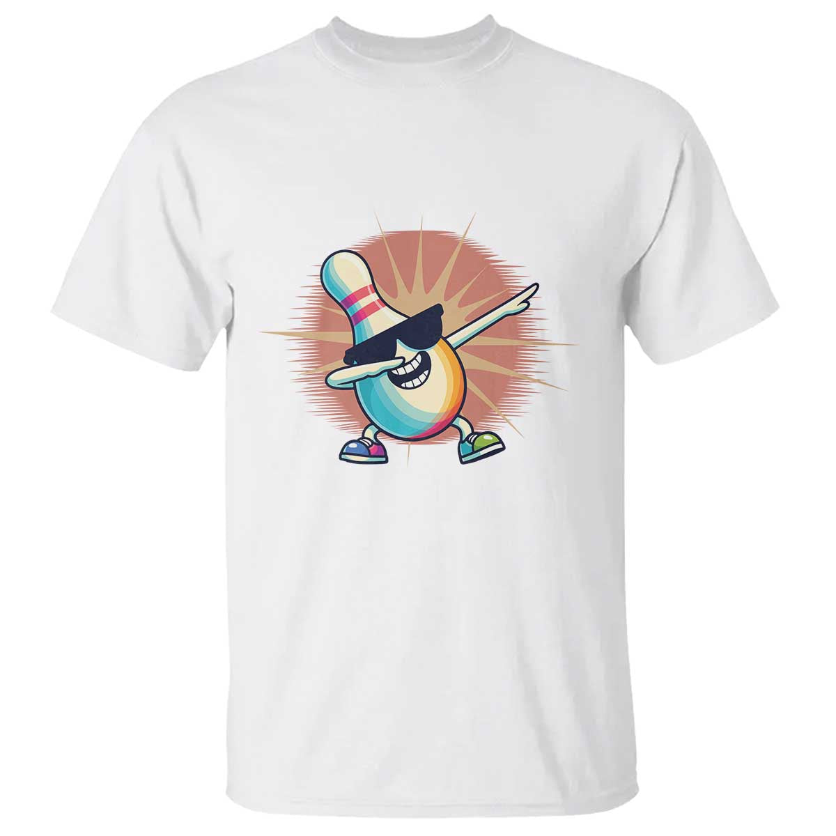 Dabbing Bowling Pin T Shirt Funny Player Gift - Wonder Print Shop
