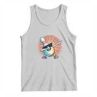 Dabbing Bowling Pin Tank Top Funny Player Gift - Wonder Print Shop