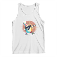 Dabbing Bowling Pin Tank Top Funny Player Gift - Wonder Print Shop