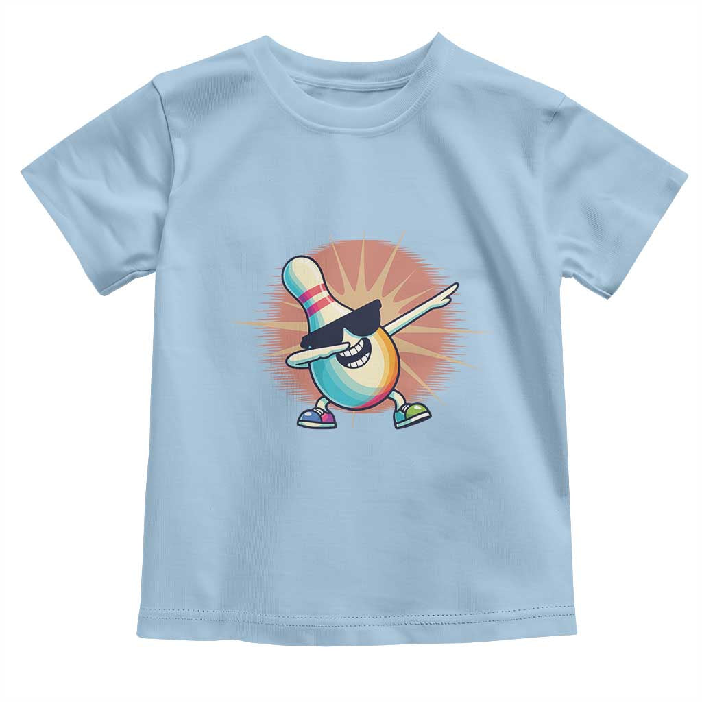 Dabbing Bowling Pin Toddler T Shirt Funny Player Gift - Wonder Print Shop