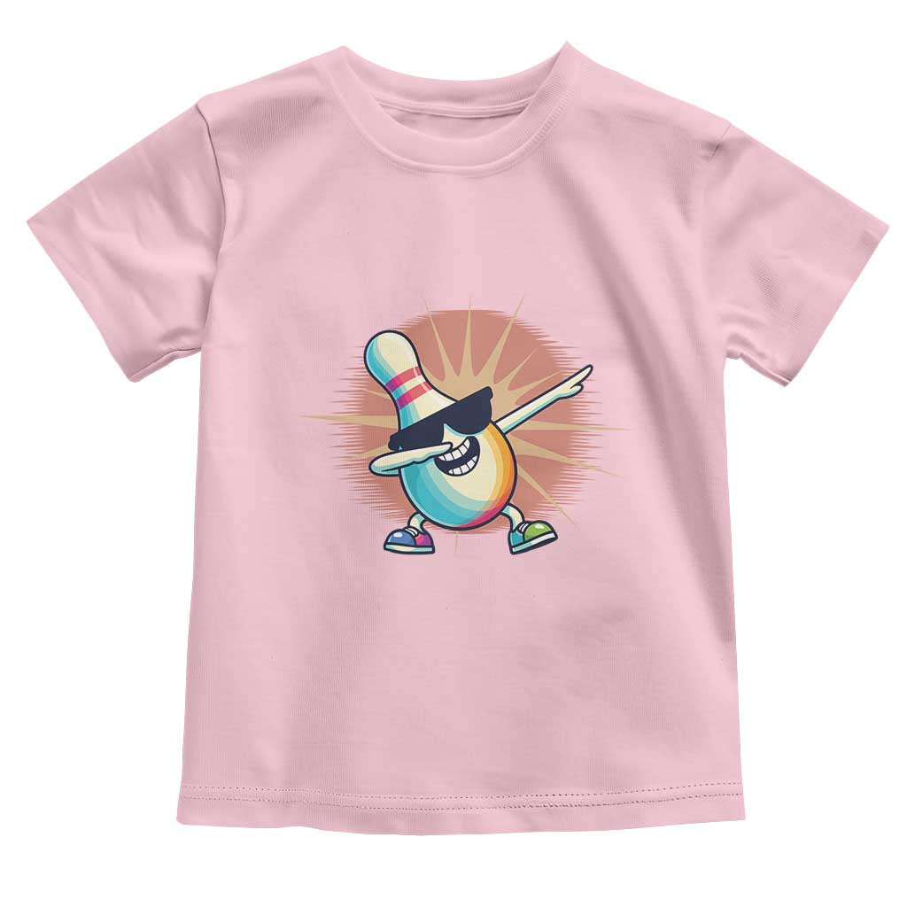Dabbing Bowling Pin Toddler T Shirt Funny Player Gift - Wonder Print Shop