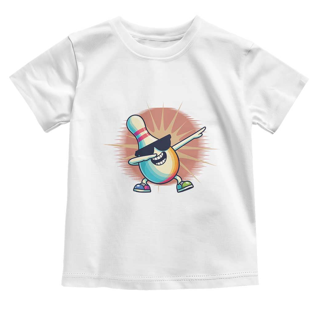 Dabbing Bowling Pin Toddler T Shirt Funny Player Gift - Wonder Print Shop