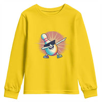 Dabbing Bowling Pin Youth Sweatshirt Funny Player Gift - Wonder Print Shop
