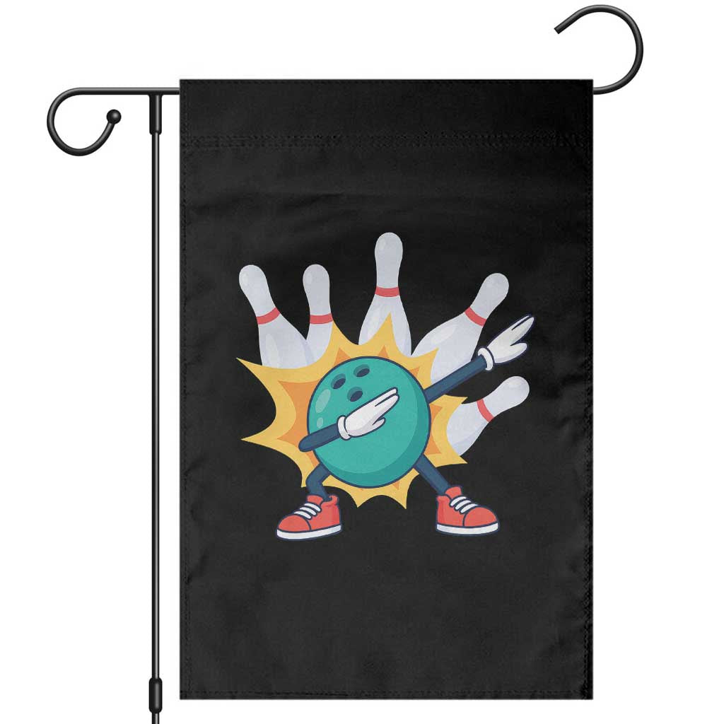 Funny Bowling Ball Dab Garden Flag Sports Lover Gift - Wonder Print Shop