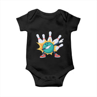 Funny Bowling Ball Dab Baby Onesie Sports Lover Gift - Wonder Print Shop