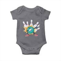 Funny Bowling Ball Dab Baby Onesie Sports Lover Gift - Wonder Print Shop