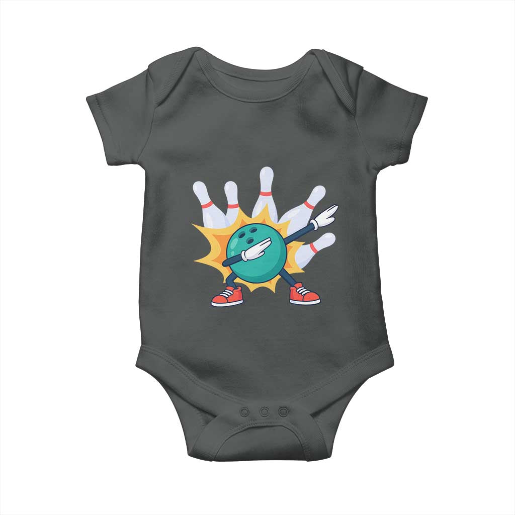 Funny Bowling Ball Dab Baby Onesie Sports Lover Gift - Wonder Print Shop