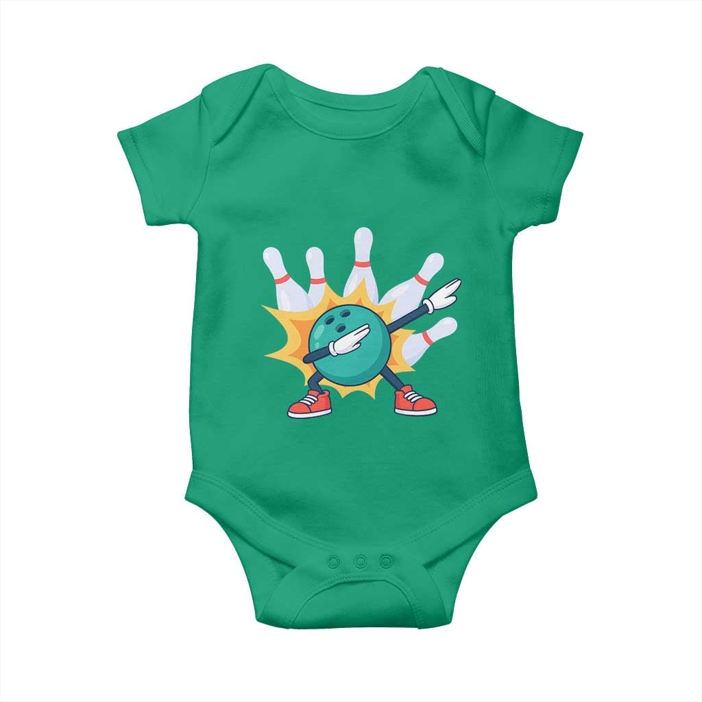 Funny Bowling Ball Dab Baby Onesie Sports Lover Gift - Wonder Print Shop