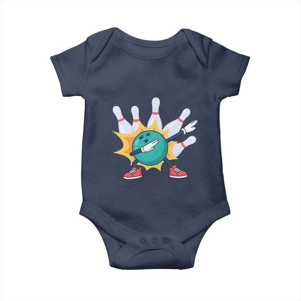 Funny Bowling Ball Dab Baby Onesie Sports Lover Gift - Wonder Print Shop
