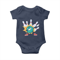 Funny Bowling Ball Dab Baby Onesie Sports Lover Gift - Wonder Print Shop