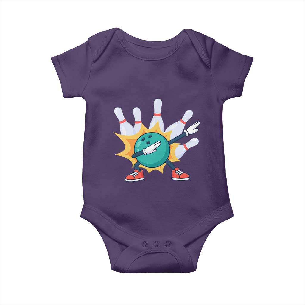 Funny Bowling Ball Dab Baby Onesie Sports Lover Gift - Wonder Print Shop