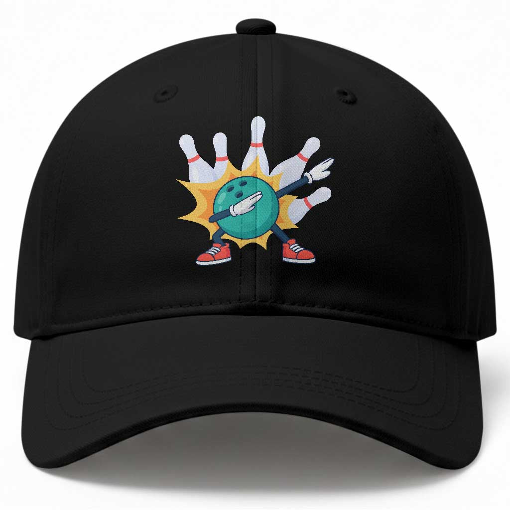 Funny Bowling Ball Dab Baseball Cap Sports Lover Gift
