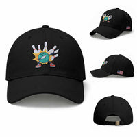Funny Bowling Ball Dab Baseball Cap Sports Lover Gift