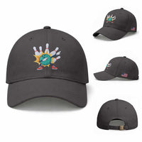 Funny Bowling Ball Dab Baseball Cap Sports Lover Gift