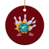Funny Bowling Ball Dab Ceramic Ornament Sports Lover Gift - Wonder Print Shop