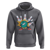 Funny Bowling Ball Dab Hoodie Sports Lover Gift - Wonder Print Shop
